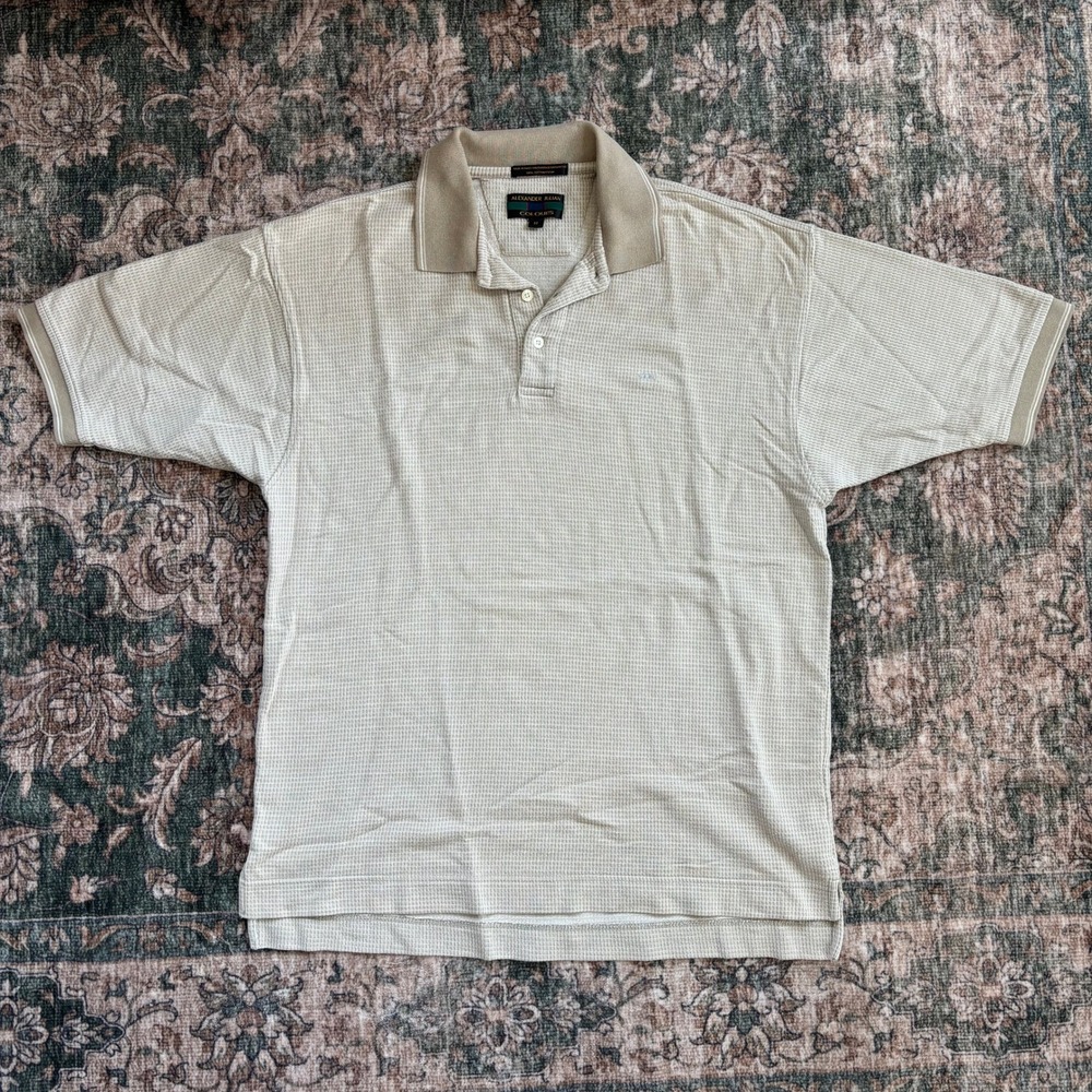 Early 90s Vintage Alexander Julian Colours 100% Cotton Knit Polo Shirt Medium